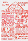 disco Rincón - programación marzo 2001 - Benalmádena Costa - Málaga