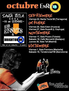 Los Glosters en Ruta - Flor y Nata Records - eps: Escucha ! - Octubre